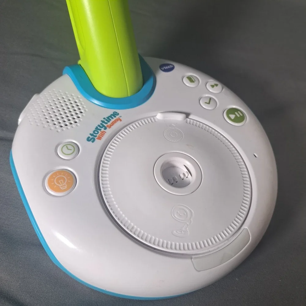 VTech Storytime With Sunny Interactive Storytelling Lamp Blue Green Educational